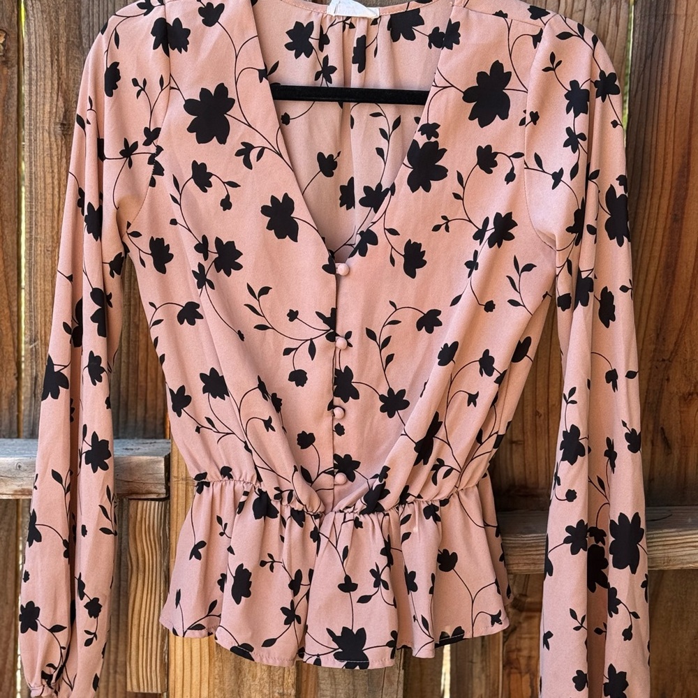 Sienna Sky Black Floral Blouse